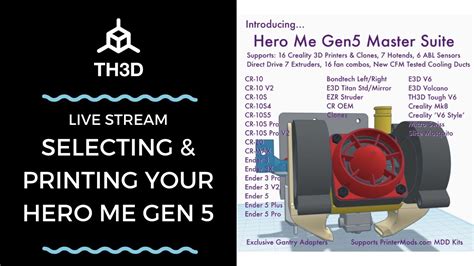 Selecting And Printing Your Hero Me Gen 5 Coolingmount Setup