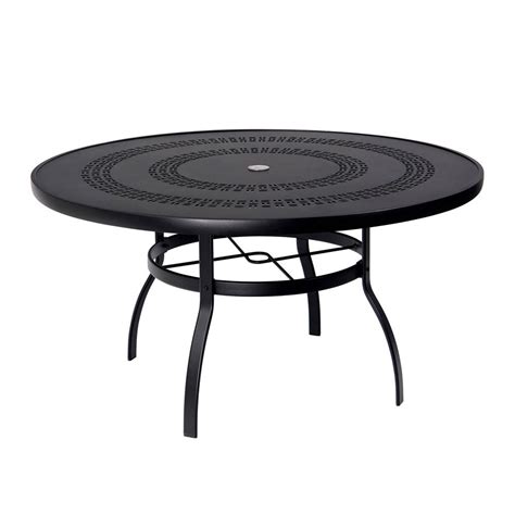Adams drop leaf trestle dining table. Deluxe 54 inch round Trellis Top Dining Table | Woodard at ...