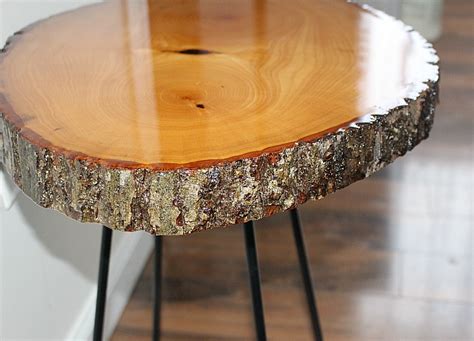 Diy Resin Wood Slice Table Our Crafty Mom