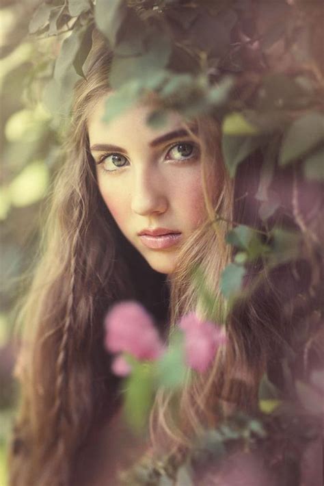 21 Portraits Of Most Beautiful Women With Flowers Portrait