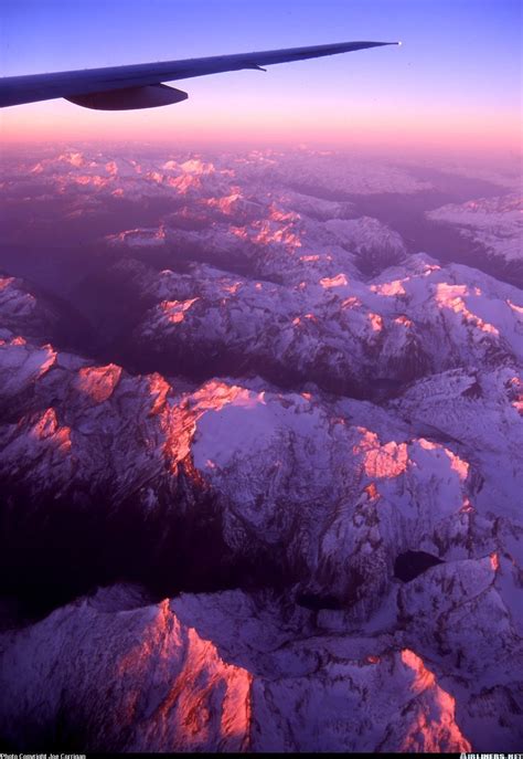 An Awe Inspiring Sun Rise Over The Swiss Alps Enroute From Kloten To