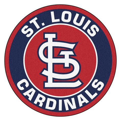 Bring the excitement of busch stadium to your child's bedroom with this st. St. Louis Cardinals Logo Roundel Mat - 27" Round Area Rug