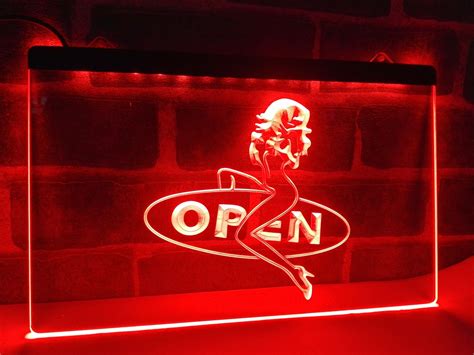 Buy Lb033r Open Sexy Sex Girls Pub Bar Club Led Neon Light Sign From Reliable