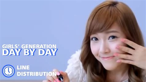 girls generation 소녀시대 day by day line distribution youtube