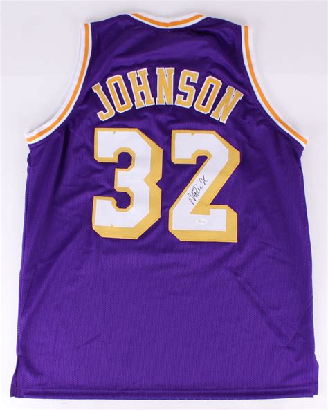 Magic Johnson Signed Lakers Jersey Jsa Coa Pristine Auction