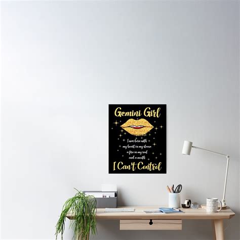 Im A Gemini Girl Funny Birthday Poster For Sale By Creativestrike