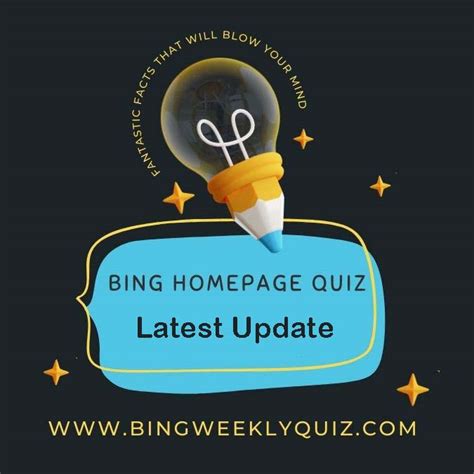 Bing Homepage Quiz Bing Weekly Quiz