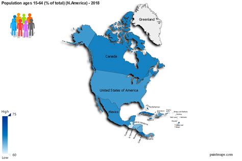 เลขท้าย 3 ตัว 562 582. Nufus Yaslari 15 64 Toplamin Yuzdesi Kuzey Amerika
