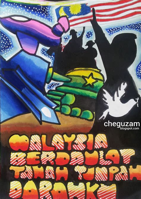 Tema hari kebangsaan dan hari malaysia tahun ini ialah 'sayangi malaysiaku: Poster Kemerdekaan Ke-56 | ! Chegu Zam