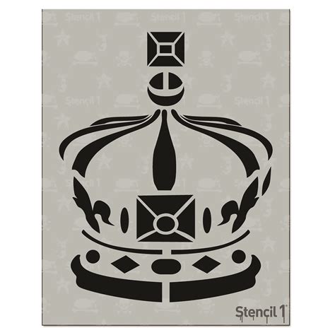 Royal Crown Stencil 85″x11″ Stencil 1