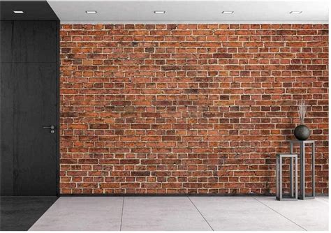 Wall26 Grunge Red Brick Wall Background With Copy Space Removable