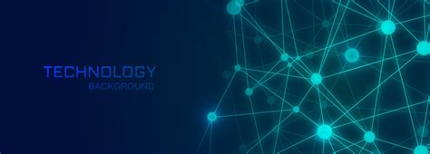 Technology Banner Background With Polygon Connecting Shapes 693757