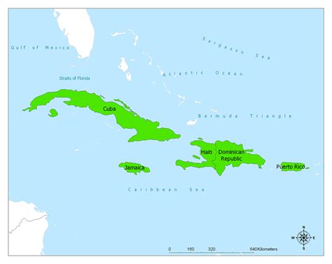 Antillesgreater Antilles And Lesser Antillesantilles Map Mappr