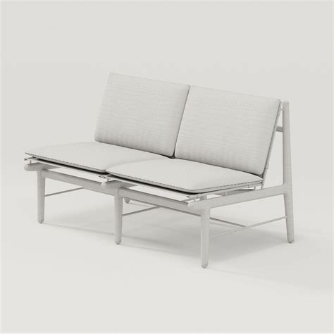 Dwr Finn Outdoor Two Seater Sofa 3d Model For Corona