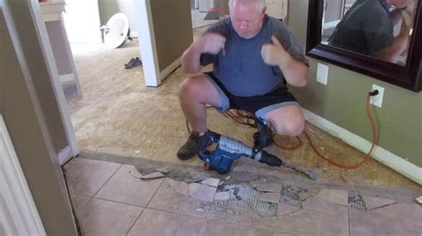 By positioning a chisel under a tile, you'll be able to loosen each one and trying to remove a tile from the edges first will only break or chip the adjoining tile. Removing Ceramic Tiles The Easy Way Using Demolition ...