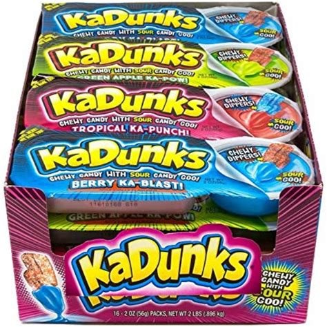 Kadunks Sour Gummy Candy Dip 56g 16ct — Iwholesalecandyca