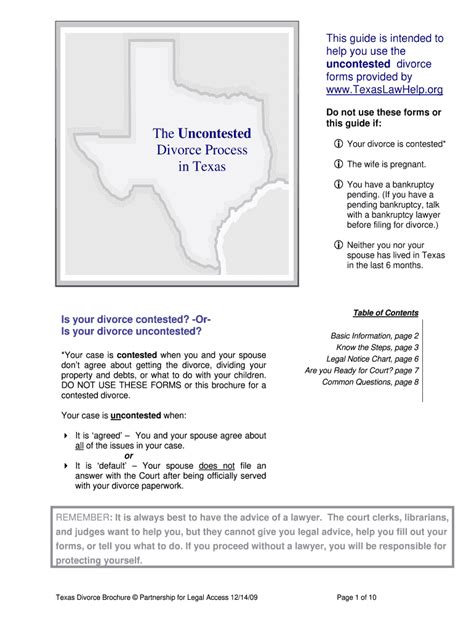 Family law, dissolution of marriage, property distribution Do Your Own Divorce Texas - Fill Online, Printable, Fillable, Blank | PDFfiller