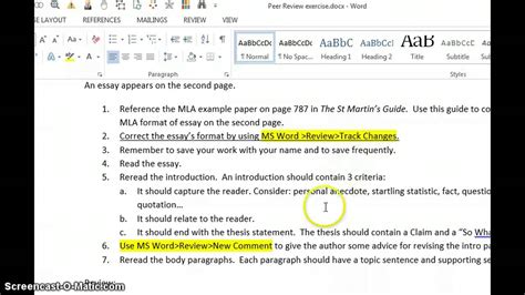 Ms Word Review Tab Tutorial Youtube