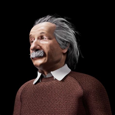Albert Einstein 3d Model 3d Model Animated Rigged Cgtrader