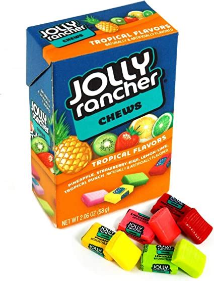 Jolly Rancher Tropical Fruit Chews Box 206 Oz 58g Amazonca Grocery