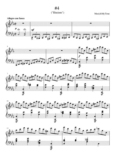 Illusions 4 Sheet Music Musicismytime Piano Solo