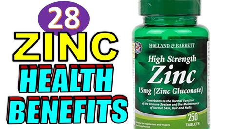 28 Amazing Health Benefits Of Zinc For Men And Women On The Human Body Youtube