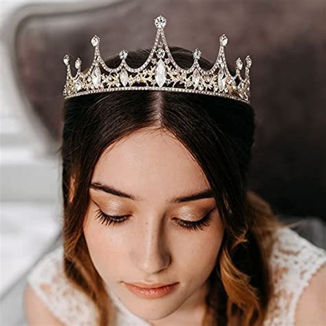 Aw Bridal Crowns For Women Queen Crown Crystal Princess Tiara For Girls