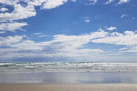 New Zealand View Of Ninety Mile Beach Stock Photo