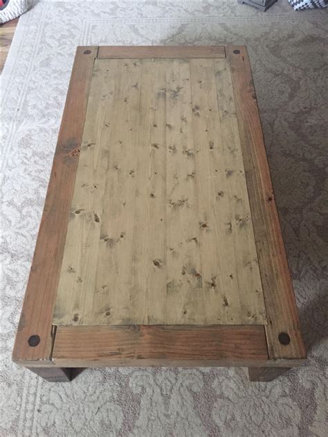 Add to favorites chunky rustic wooden table set devonswoodpecker. Hand Made Low Chunky Farmhouse Rustic Coffee Table by LK ...