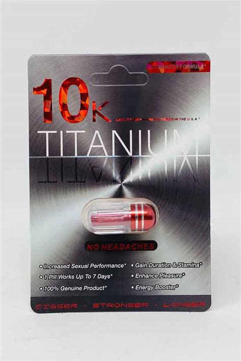 10k Titanium Stronger Formula Male Enhancement Red Pill