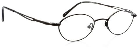 optical eyewear oval shape metal full rim frame prescription eyeglasses rx matte black