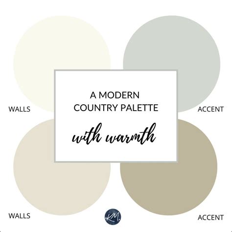Sherwin Williams 3 Neutral Farmhouse Country Paint Palettes Country