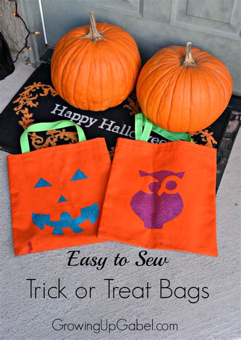 Easy To Sew Trick Or Treat Bags For Halloween