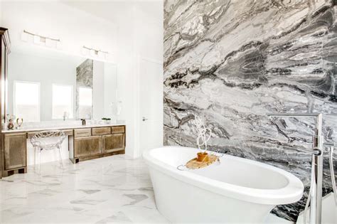 Arabescato Gris Marble Feature Wall Bathroom Feature Wall Feature