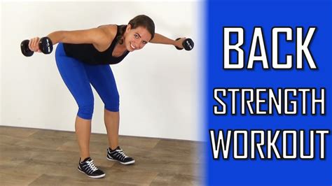 10 Minute Back Strength Workout At Home Back Exercises With Dumbbells