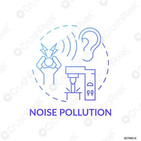Noise Pollution Concept Icon Stock Vector Crushpixel