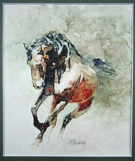 Original Watercolor Painting Horse Animal Painting Home Decor Original
