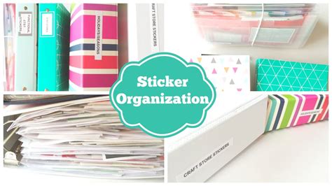 Updated Sticker Organization How I Organize My Planner Stickers And My