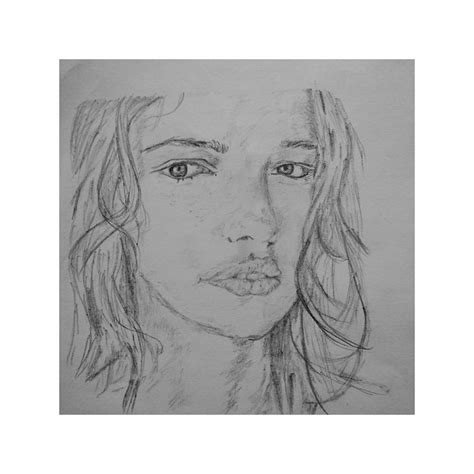 Beautiful Girl Face Sketch Drawing By Suganthi Gopal Pixels