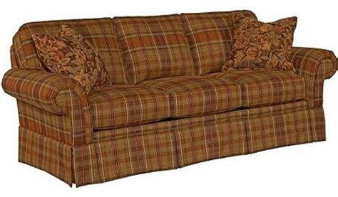 Broyhill Erickson 2 Piece Sofa Set In Brown Plaid 6482 3q6482 1q