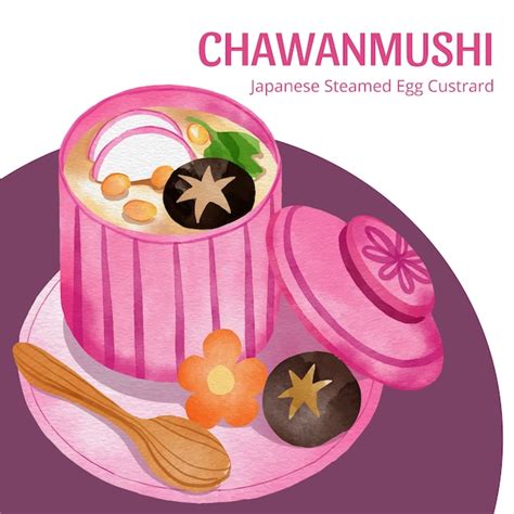 premium vector watercolor japan food illustration