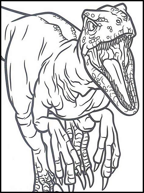 Blue Printable Jurassic World Coloring Pages