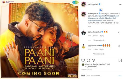 Jacqueline Fernandez To Reunite With Badshah For New Track Paani Paani