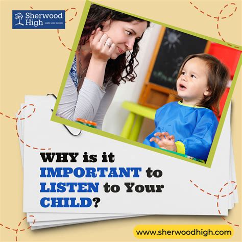 Why Is It Important To Listen To Your Child Sherwood High