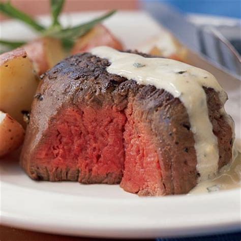 What i like to do is warm an oven to 170 and place the steaks into the oven on a rack with plenty of air flow below the steaks without much metal contact with. Beef Tenderloin with Mustard-Tarragon Cream Sauce Recipe | MyRecipes.com