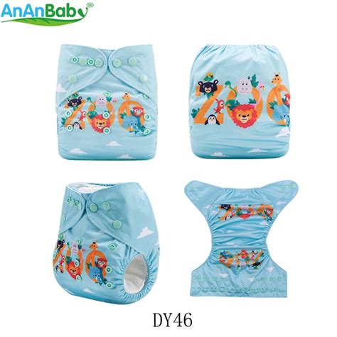 Ananbaby 2018 Baby Cloth Diaper Waterproof Baby Nappy Washable Pocket