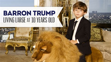 Donald Trumps 10 Year Old Son Lives The High Life