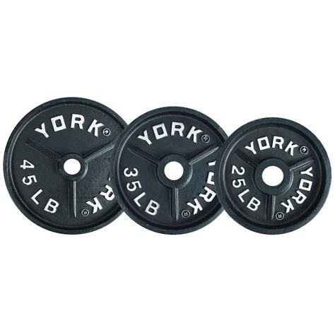 York York 35 Lbs Olympic Weight Plate Outer Limit Sports Bike Shop