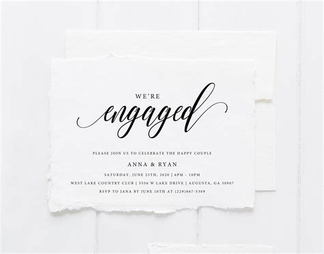 Printable Engagement Party Invitation Engagement Party Etsy In 2022