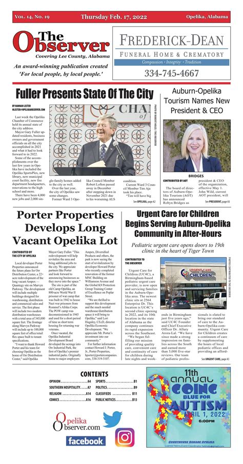 The Observer 02-17-2022 E-edition by OpelikaObserver - Issuu